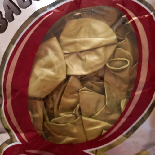 Set 50 baloane cromate , Auriu, 30 cm [2]