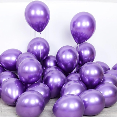 Set 50 baloane cromate,  Mov, 30 cm [3]