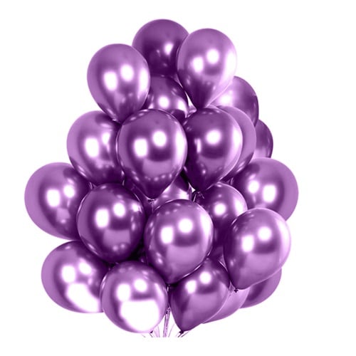 Set 50 baloane cromate,  Mov, 30 cm [1]