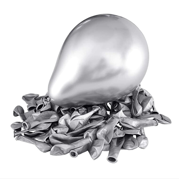 Set 50 baloane cromate , Argintiu, 30 cm [2]