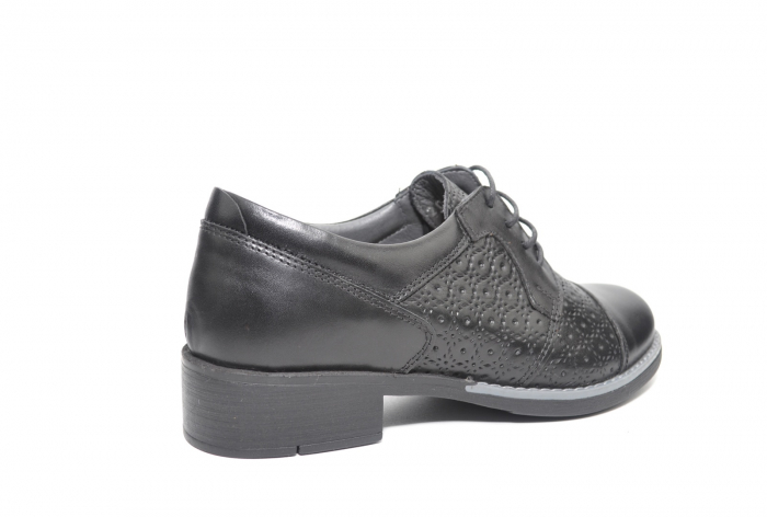 Pantofi Oxford Piele Naturala Negri Nicolis Anita D02208 [4]