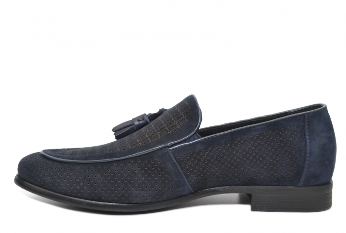 Mocasini Barbati Piele Naturala Bleumarin Basarab B00032 [2]