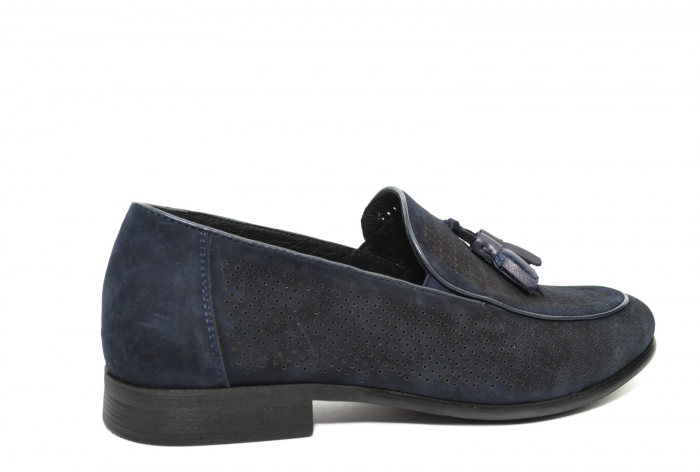 Mocasini Barbati Piele Naturala Bleumarin Basarab B00032 [4]