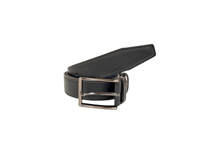 Curea Barbati Piele Naturala Gri Zavier C00032 [2]