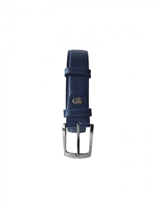 Curea Barbati Piele Naturala Bleumarin Zavier C00043 [2]