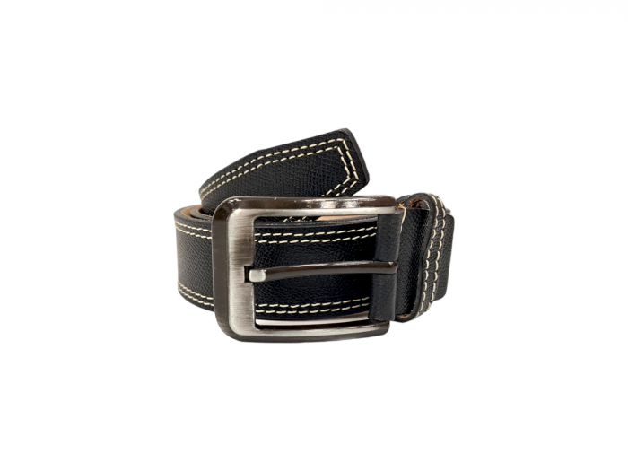 Curea Barbati Piele Naturala Neagra Zenon C00037 [2]
