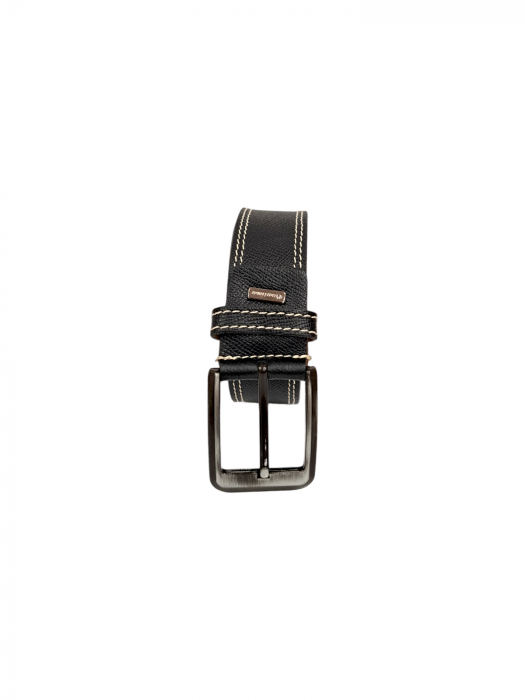 Curea Barbati Piele Naturala Neagra Zenon C00037 [3]