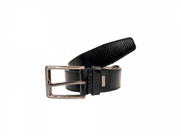 Curea Barbati Piele Naturala Neagra Zenon C00031 [2]