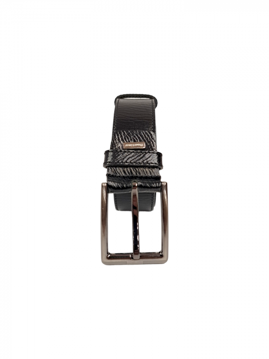 Curea Barbati Piele Naturala Neagra Zenon C00031 [3]