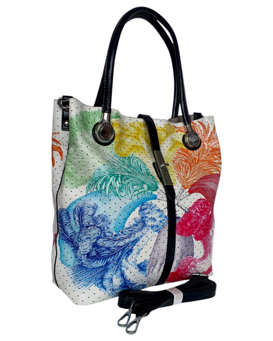 Geanta Dama Multicolora Zina Silvia Rosa G04825 [3]