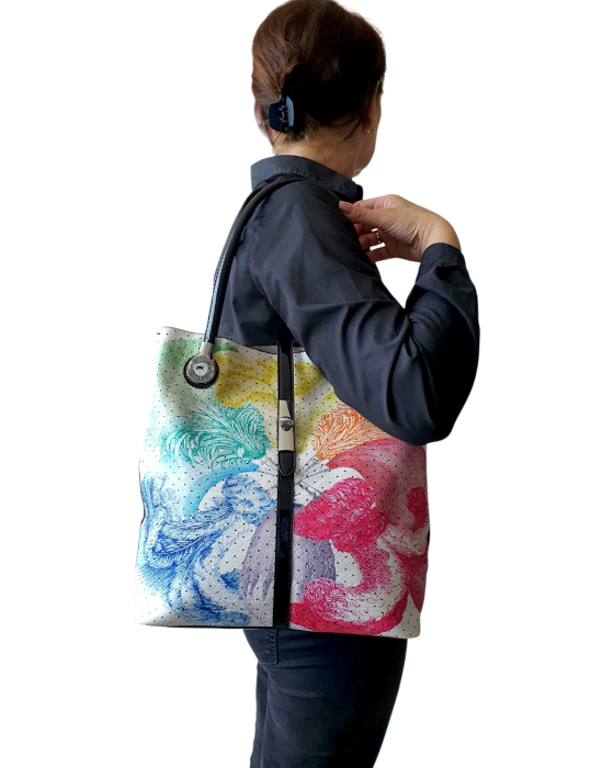 Geanta Dama Multicolora Zina Silvia Rosa G04825 [7]