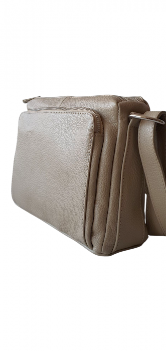 Geanta Dama Piele Naturala Bej Eca G04144 [3]