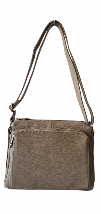 Geanta Dama Piele Naturala Bej Eca G04144 [2]