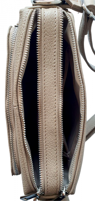 Geanta Dama Piele Naturala Bej Eca G04144 [6]