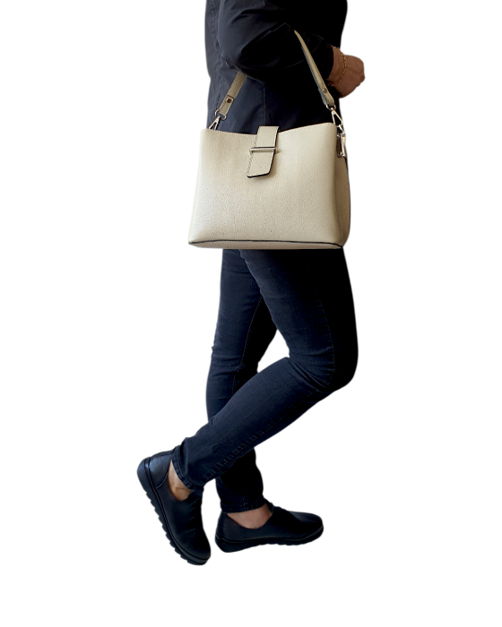 Geanta Dama Piele Naturala Bej Irelia V. Fabbiano G04740 [8]