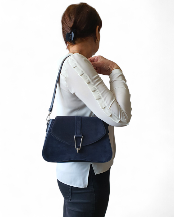 Geanta Dama Piele Naturala Bleumarin Andreea V. Fabbiano G04748 [6]