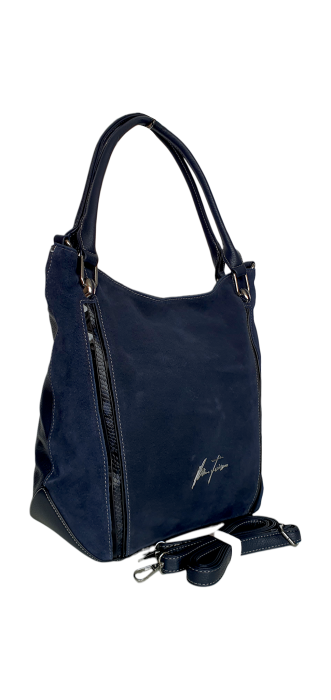 Geanta Dama Piele Naturala Bleumarin Daciana V. Fabbiano G04626 [3]