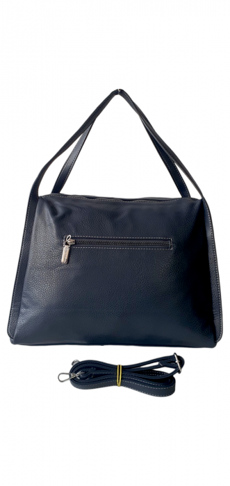 Geanta Dama Piele Naturala Bleumarin Faby G03402 [3]