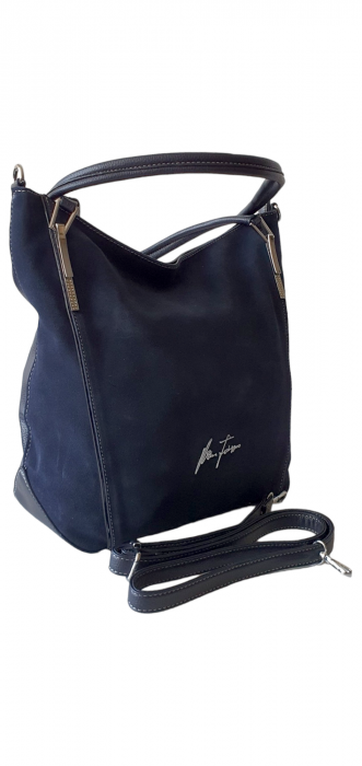 Geanta Dama Piele Naturala Bleumarin Flexy G03253 [2]