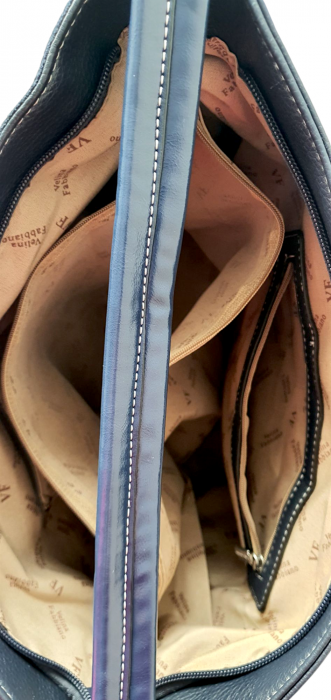 Geanta Dama Piele Naturala Bleumarin Miky G04124 [5]