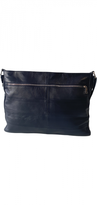 Geanta Dama Piele Naturala Bleumarin Mirela G04092 [4]