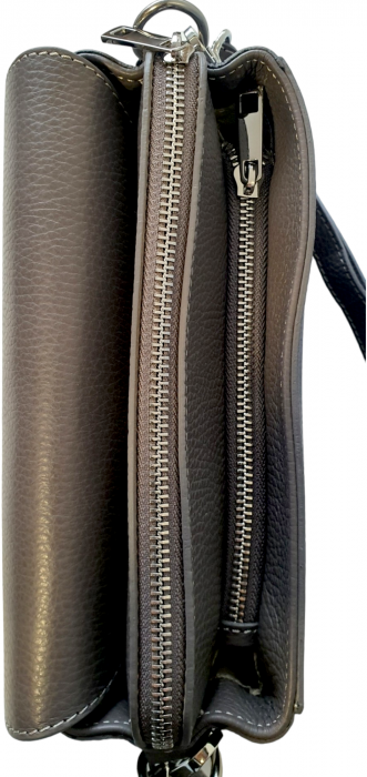 Geanta Dama Piele Naturala Grej Caterina G03375 [5]