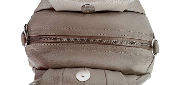 Geanta Dama Piele Naturala Grej Ilinca G04576 [5]