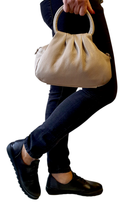 Geanta Dama Piele Naturala Grej Ilinca G04576 [7]