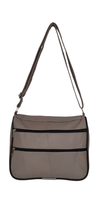 Geanta Dama Piele Naturala Grej Magda G04612 [4]