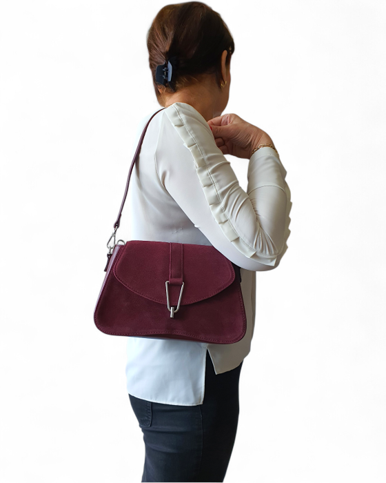 Geanta Dama Piele Naturala Grena Andreea V. Fabbiano G04747 [7]