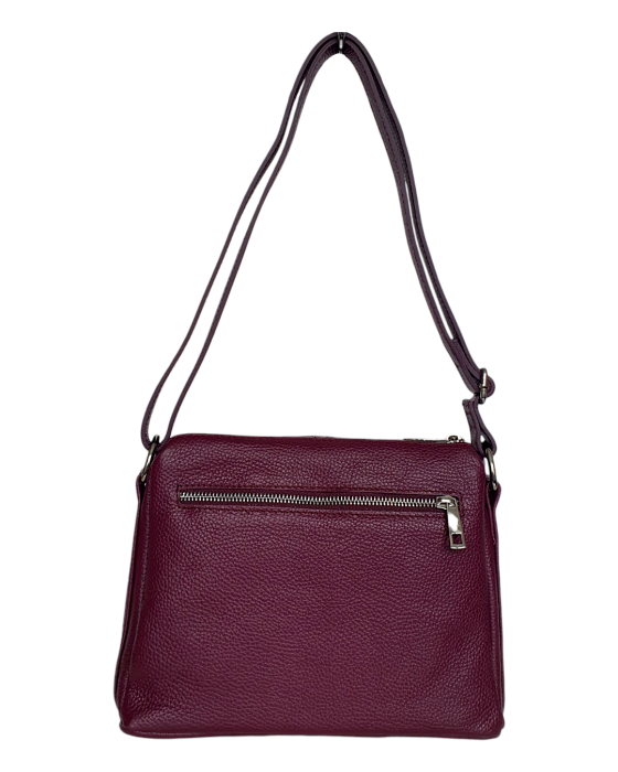 Geanta Dama Piele Naturala Grena Eca G04735 [4]