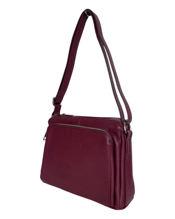 Geanta Dama Piele Naturala Grena Eca G04735 [3]