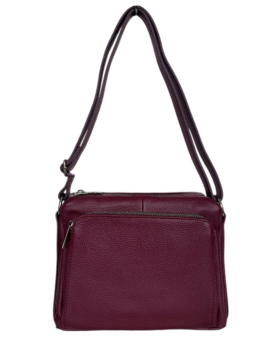 Geanta Dama Piele Naturala Grena Eca G04735 [2]