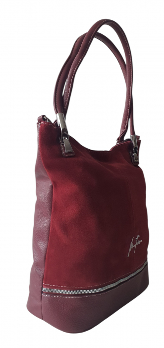 Geanta Dama Piele Naturala Grena Alina G04117 [3]