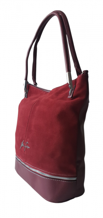 Geanta Dama Piele Naturala Grena Alina G04117 [4]