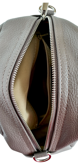 Geanta Dama Piele Naturala Gri Ilinca G04578 [6]