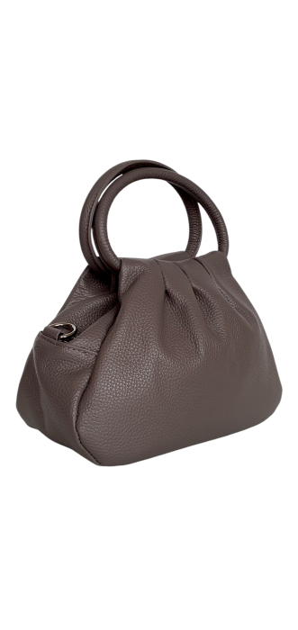 Geanta Dama Piele Naturala Gri Ilinca G04578 [3]