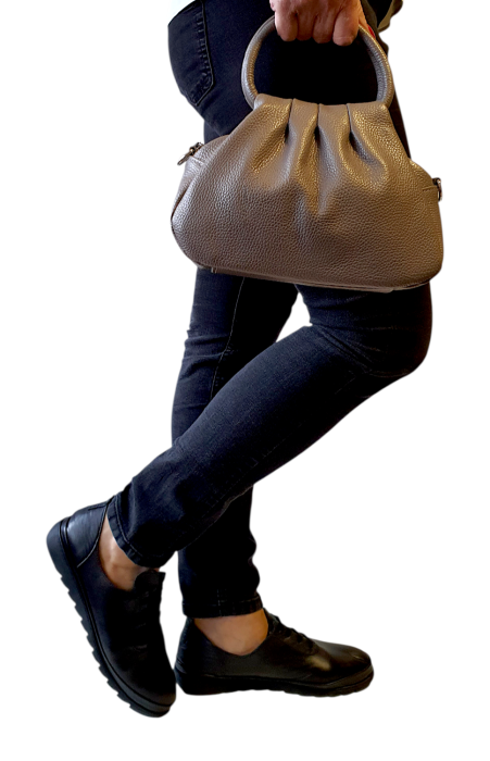 Geanta Dama Piele Naturala Gri Ilinca G04578 [7]