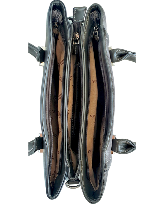 Geanta Dama Piele Naturala Gri Olga G04816 [6]