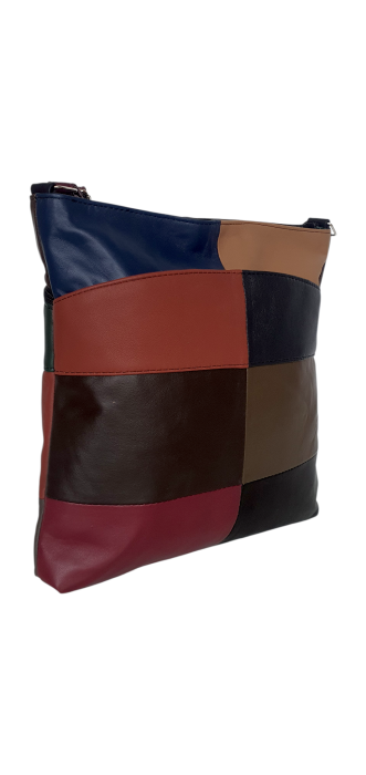 Geanta Dama Piele Naturala Multicolor Evelina G04587 [3]