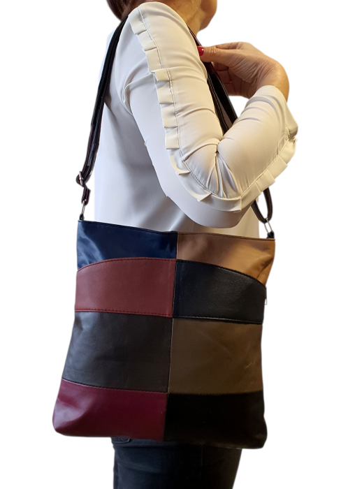 Geanta Dama Piele Naturala Multicolor Evelina G04587 [5]