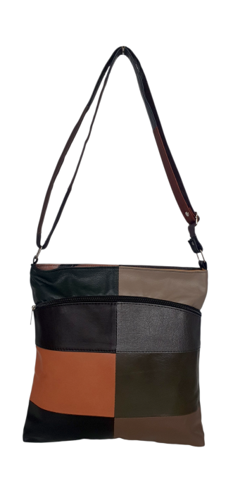 Geanta Dama Piele Naturala Multicolor Evelina G04588 [2]