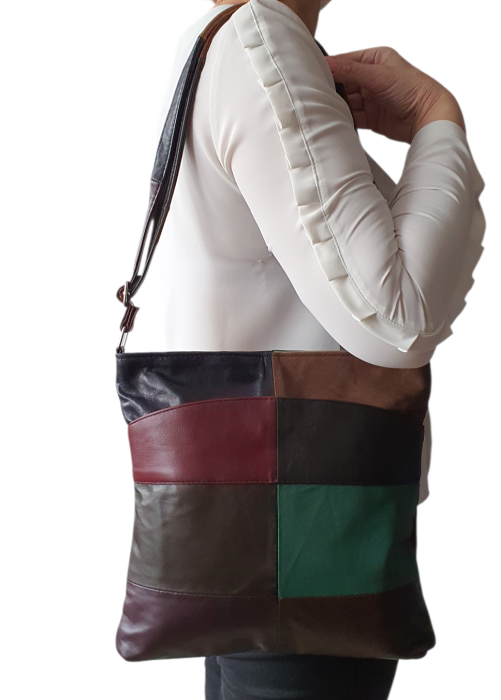 Geanta Dama Piele Naturala Multicolor Evelina G04648 [6]