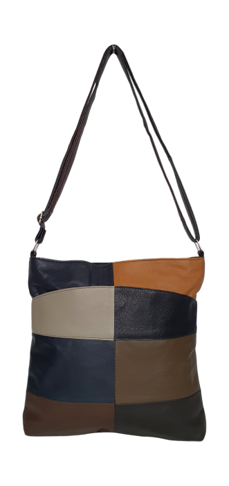 Geanta Dama Piele Naturala Multicolor Evelina G04649 [2]