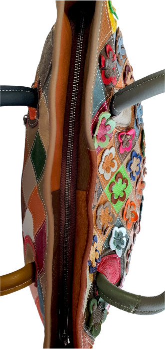 Geanta Dama Piele Naturala Multicolor Ivanna G04562 [5]