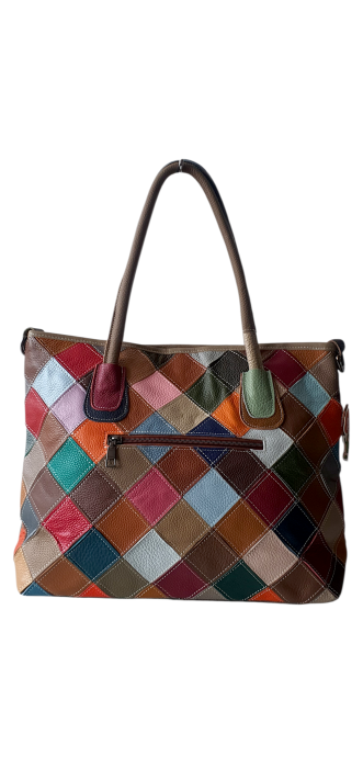 Geanta Dama Piele Naturala Multicolor Ivanna G04573 [4]