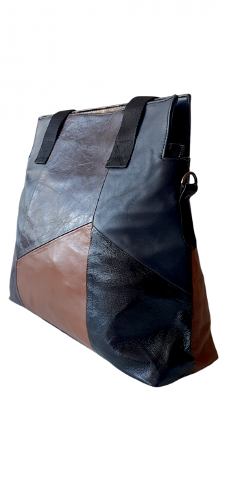 Geanta Dama  Piele Naturala Multicolor Paula G03883 [3]