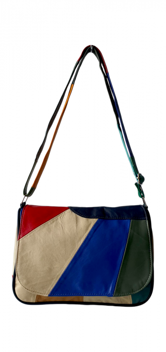 Geanta Dama Piele Naturala Multicolora Ada G04275 [2]