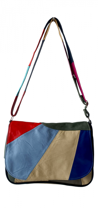 Geanta Dama Piele Naturala Multicolora Ada G04277 [2]
