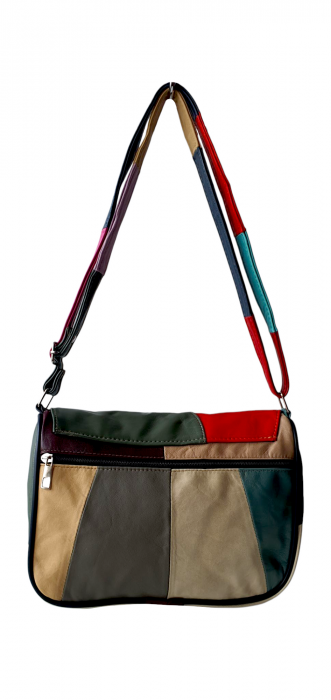 Geanta Dama Piele Naturala Multicolora Ada G04277 [4]